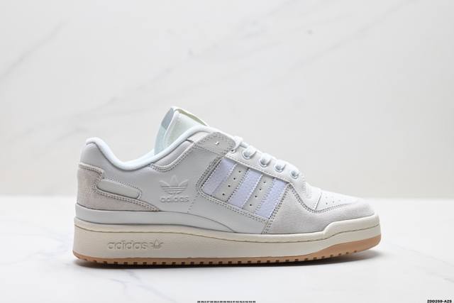 公司级Adidas Forum 84 Low 阿迪达斯 三叶草 低帮经典复古 潮流休闲鞋 原楦原数据开发 采用牛培皮革材质 全头层皮鞋面 原盒原标 专供外贸渠道