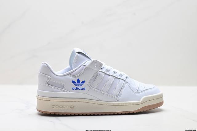公司级Adidas Forum 84 Low 阿迪达斯 三叶草 低帮经典复古 潮流休闲鞋 原楦原数据开发 采用牛培皮革材质 全头层皮鞋面 原盒原标 专供外贸渠道