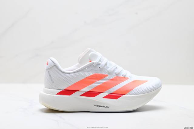 公司级Adidas Adizero Evo Sl 阿迪达斯 舒适百搭防滑耐磨 低帮 休闲跑步鞋 货号:Jr 尺码:36 36.5 37 38 38.5 39 4