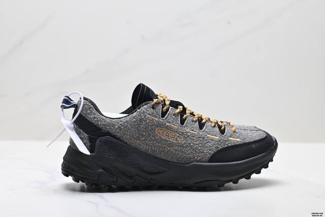 公司级Keen科恩 Jasper Zionic 低帮户外露营运动登山防滑休闲鞋 采用固色翻毛皮鞋面材质 内嵌高密度Eva发泡缓震脚垫 外置一体式包裹防滑防剐蹭耐