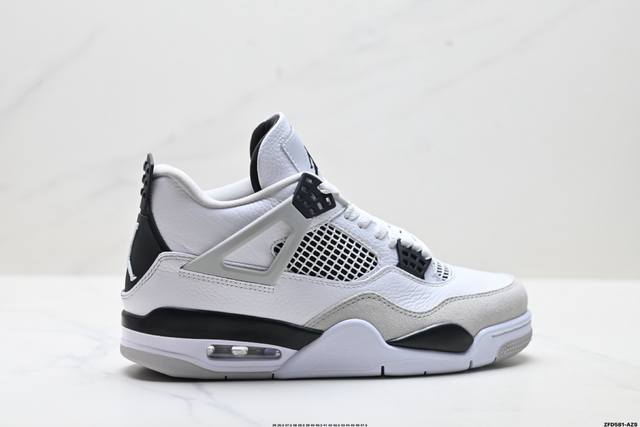 公司级Nike Air Jordan 4 Retro 耐克迈克尔 乔丹Aj4代中帮复古休闲运动文化篮球鞋 原厂材料Tpu超Q弹网格材质 缜密拉帮及中底钢印细节