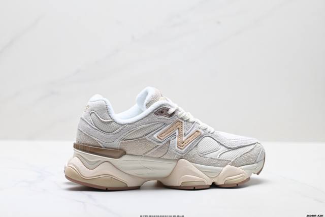 公司级New Balance 9060系列 新百伦 复古休闲运动慢跑鞋 鞋面大身由空间双格及磨砂鞋面拼接而生 采用大面积网眼以及麂皮材质覆盖鞋身 还原经典气质