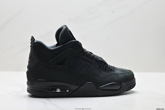纯原Nike Air Jordan 4 Retro 耐克迈克尔 乔丹Aj4代中帮复古休闲运动文化篮球鞋 原厂材料Tpu超Q弹网格材质 缜密拉帮及中底钢印细节 组