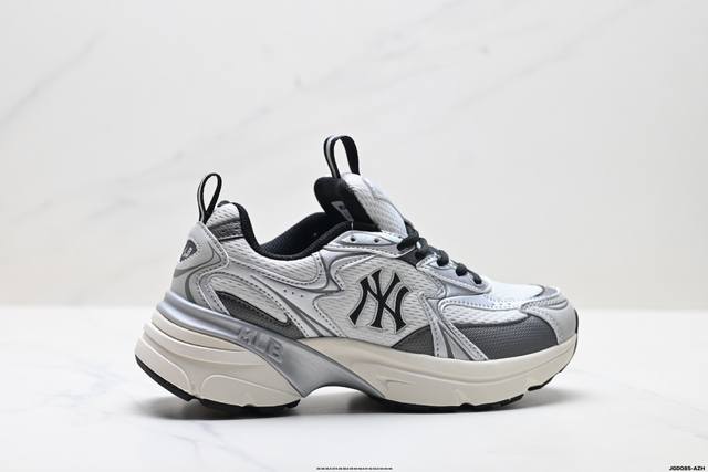 公司级Mlb Curve Runner Speed 百搭舒适休闲潮流厚底增高防滑耐磨 低帮 老爹鞋 货号:3Arnc055N 尺码:35 36 36.5 37.