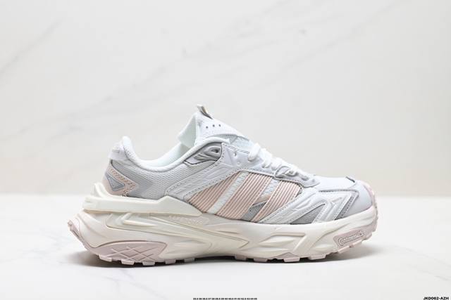 公司级Adidas Xlg Storm Edge 阿迪达斯 舒适 防滑 老爹鞋 鞋面由轻薄透气的网布制成 提供卓越的空气流通性能 中底使用品牌独有的Bounce