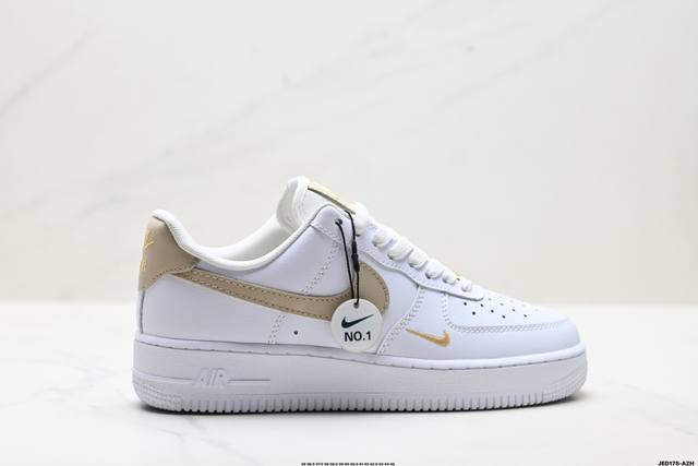 公司级耐克Nike Air Force 1’07空军一号低帮百搭休闲运动板鞋。柔软、弹性十足的缓震性能和出色的中底设计，横跨复古与现代的外型结合，造就出风靡全球