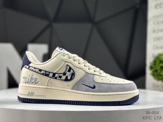 公司级 耐克 Nike Air Force 1'07 Low 巴宝莉联名 米军绿电绣 空军一号低帮休闲板鞋 货号：Nh0601 580 #定制皮料 定制鞋盒 原