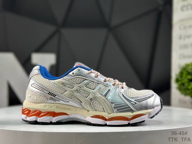亚瑟士 Asics Gel-Kayano 12.1 纯原版本亚瑟士运动休闲透气专业跑鞋 采用工程弹性双层再生针织密度鞋面材质 后跟3D可视Gel缓震乳胶物料 升