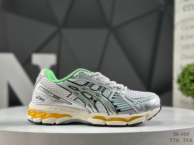 亚瑟士 Asics Gel-Kayano 12.1 纯原版本亚瑟士运动休闲透气专业跑鞋 采用工程弹性双层再生针织密度鞋面材质 后跟3D可视Gel缓震乳胶物料 升