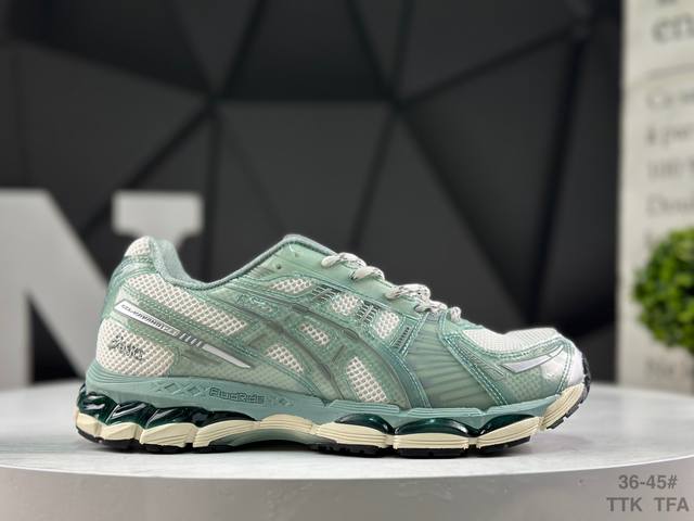 亚瑟士 Asics Gel-Kayano 12.1 纯原版本亚瑟士运动休闲透气专业跑鞋 采用工程弹性双层再生针织密度鞋面材质 后跟3D可视Gel缓震乳胶物料 升