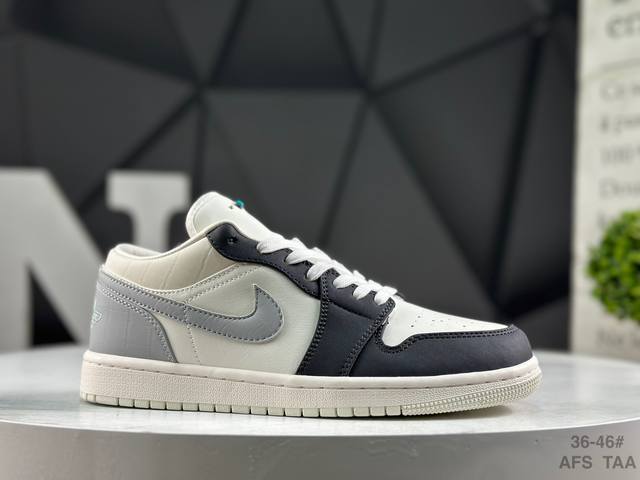 耐克 Jordan Air Jordan 1 Fall League 舒适百搭 防滑耐磨 低帮 复古篮球鞋 男女同款 货号：Io2242-101 尺码 ：36-