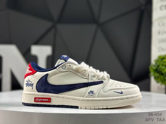 福利特价 耐克 Aj1倒勾Travis Scott X Air Jordan 1 ” Reverse Mocha “ Aj1乔1 Ts 闪电 联名倒钩 低帮文化