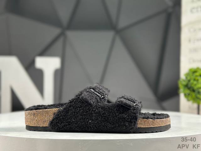 德国百年知名鞋履品牌 博肯Birkenstock 秋冬新款 勃肯半拖 凉鞋系列 拖鞋 尺码：如图所示 Apv Kf