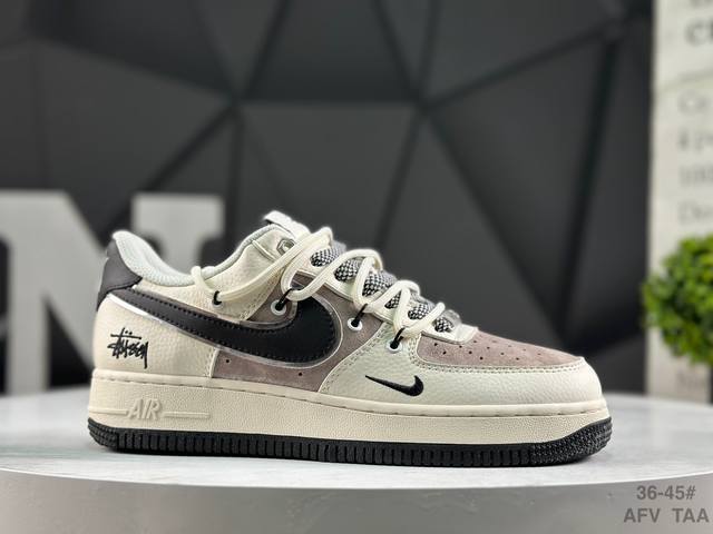 福利特价 耐克 Nk Air Force 1'07 Low 空军一号低帮休闲板鞋 #定制皮料 原楦原纸板 纯正空军版型 高清洁度 内置全掌气垫 货号：Sj119