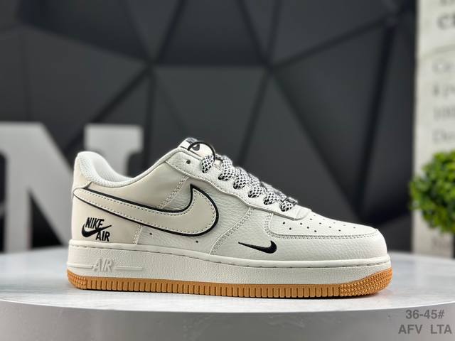 耐克 Nike Air Force 1 '07 Low 空军一号 低帮 运动鞋 休闲鞋 折边针车 工艺难度大 原楦头原纸板 原装鞋盒 定制五金配件 内置全掌气垫