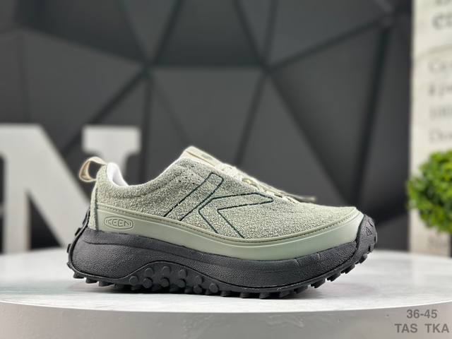 Keen 科恩 Newport H2 复古低帮系带户外风露营徒步登山运动训练鞋 25Ss秋冬季新款原楦型开发纸版 采用固色翻毛皮鞋面材质#内嵌高密度Eva发泡缓