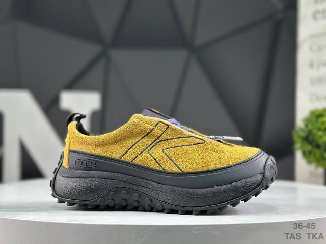 Keen 科恩 Newport H2 复古低帮系带户外风露营徒步登山运动训练鞋 25Ss秋冬季新款原楦型开发纸版 采用固色翻毛皮鞋面材质#内嵌高密度Eva发泡缓