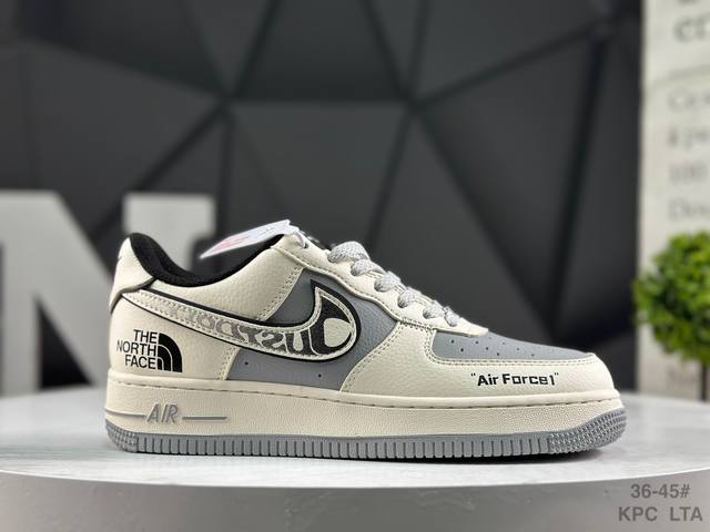 公司级 耐克 Nike Air Force 1'07 Low 巴宝莉联名 米军绿电绣 空军一号低帮休闲板鞋 货号：Jp10440-066 #定制皮料 定制鞋盒