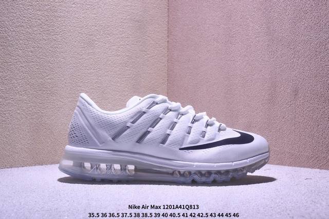 Nike Air Max 2016 复古运动 黑武士 网布织物 低帮 全掌气垫 马拉松跑步鞋 Xm1201Q813