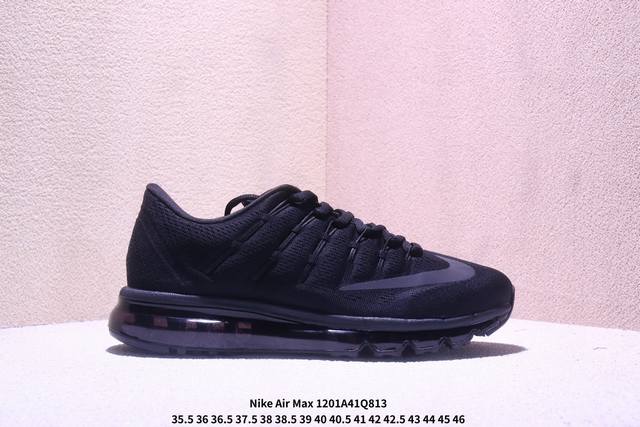 Nike Air Max 2016 复古运动 黑武士 网布织物 低帮 全掌气垫 马拉松跑步鞋 Xm1201Q813