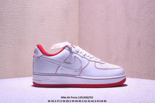 Nike Air Force 1 Low 白黑边 空军一号低帮运动休闲板鞋 原楦头原纸板 打造纯正空军版型#专注外贸渠道 全掌内置蜂窝气垫 #原盒配件 原厂中底