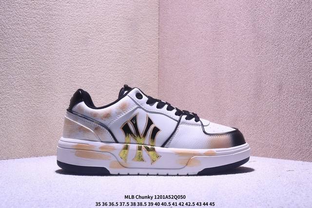 Mlb Chunky Liner pu ‘Diy定制’ 简约时尚 百搭 防滑防水减震 低帮 板鞋 货号:3Asxca12N K0001 尺码:35 36 36.