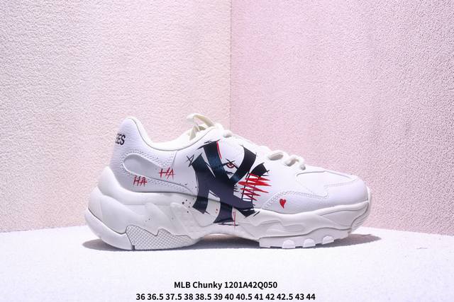 Mlb Chunky Liner New York Yankees 定制配色 学长鞋系列低帮老爹风轻量增高厚底百搭休闲运动慢跑鞋高级街头休閒品牌Mlb公开了新推