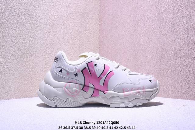 Mlb Chunky Liner New York Yankees 定制配色 学长鞋系列低帮老爹风轻量增高厚底百搭休闲运动慢跑鞋高级街头休閒品牌Mlb公开了新推