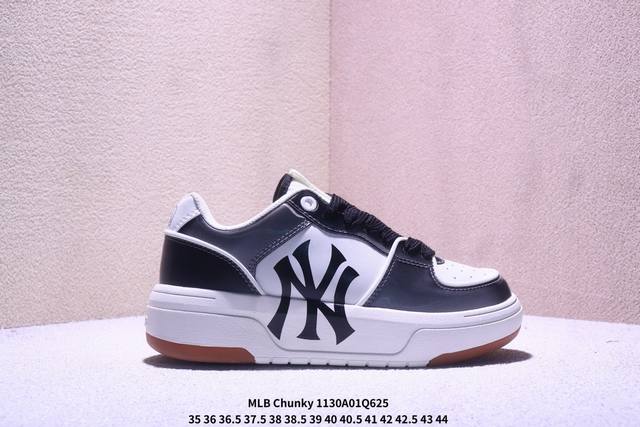 Ny Mlb Chunky Liner pocket Monogram 纽约洋基队 增高厚底休闲跑鞋 3Asxm016N G 尺码：35-45 Xm1 Q625