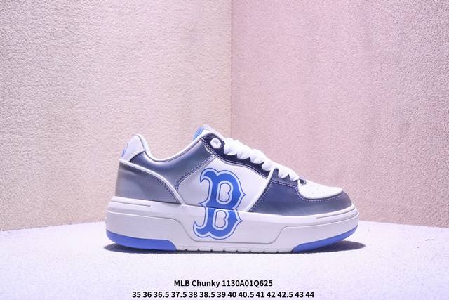 Ny Mlb Chunky Liner pocket Monogram 纽约洋基队 增高厚底休闲跑鞋 3Asxm016N G 尺码：35-45 Xm1 Q625