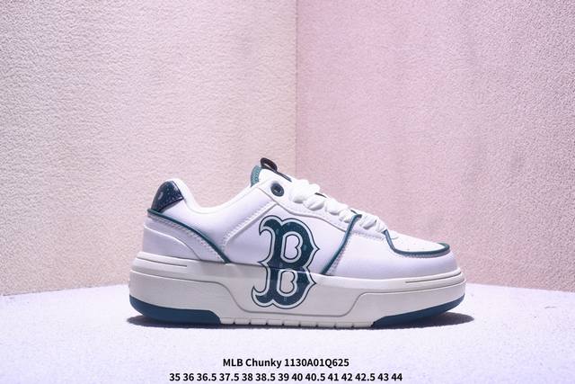 Ny Mlb Chunky Liner pocket Monogram 纽约洋基队 增高厚底休闲跑鞋 3Asxm016N G 尺码：35-45 Xm1 Q625