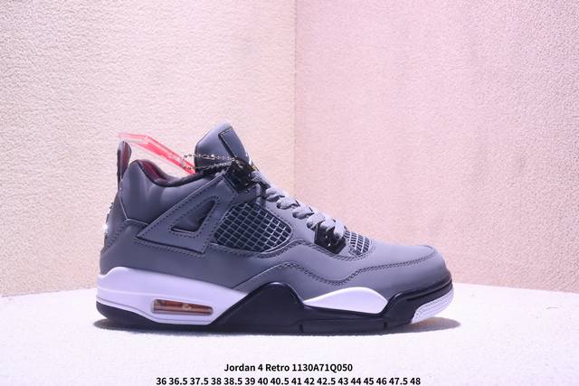 公司级Aj4 Air Jordan 4 Retro ” Infrared “ Aj4乔4 男子文化篮球鞋 大厂出品 主力合作工厂p 全新模具开发 纯正4代正确鞋