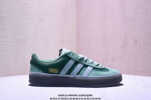 Bad Bunny X Adidas Originals Gazelle Indoor 舒适百搭 耐磨 低帮 板鞋 阿迪达斯轻运动鞋 货号:Js5050 尺码: