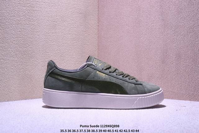 公司级puma Suede platfotm Gold防滑耐磨 彪马低帮经典百搭休闲运动板鞋 Xm1129Q898