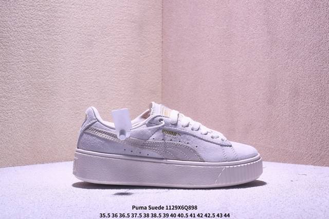 公司级puma Suede platfotm Gold防滑耐磨 彪马低帮经典百搭休闲运动板鞋 Xm1129Q898