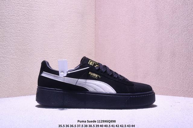 公司级puma Suede platfotm Gold防滑耐磨 彪马低帮经典百搭休闲运动板鞋 Xm1129Q898
