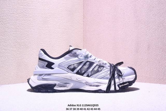 公司级Adidas Xlg Storm Edge 阿迪达斯 舒适 防滑 老爹鞋 鞋面由轻薄透气的网布制成 提供卓越的空气流通性能 中底使用品牌独有的Bounce