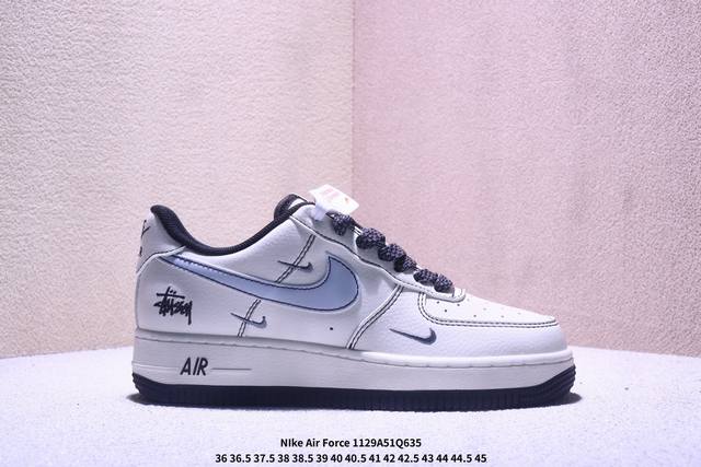 海外限量发售！公司级Nike Air Force 1 '07 Low “斯图西 简约灰”空军一号 低帮 运动鞋 休闲鞋 折边针车 工艺难度大 原楦头原纸板 原装