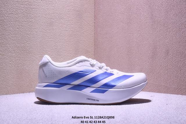 公司级Adidas Adizero Evo Sl 阿迪达斯 舒适百搭防滑耐磨 低帮 休闲跑步鞋 货号:Js4452 尺码:40-45 Xm1128Q898