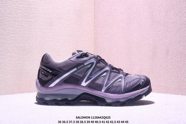 Salomon萨洛蒙 Xt-Quest Gtx 探索者系列户外越野跑鞋 鞋面采用Sensifit贴合技术 全方位贴合包裹脚型 鞋跟部鞋底牵引设计 提供强大的抓地