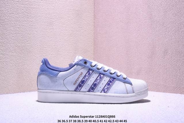 真标：Adidas Originals Superstar贝壳头系列 阿迪达斯 三叶草低帮经典百搭休闲运动板鞋。 货号:Js2488。 尺码:36 36.5 3
