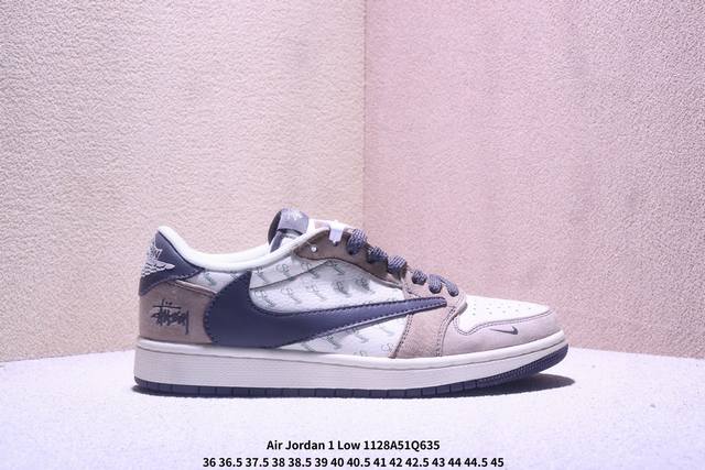 Travis Scott X Fragment Design X Jordan Air Jordan 1 Low Og Sp “斯图西联名 石墨灰” 多方联名合