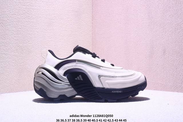 公司级Adidas阿迪达斯男女Wonder Runner Turbofo运动训练跑步鞋 设计充满未来机械感，低帮造型非常百搭，无论是运动裤还是休闲牛仔裤都能轻松