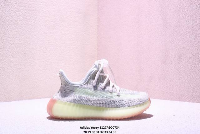 特价童鞋350椰子阿迪达斯Adidas Yeezy Boost 350V2 椰子童鞋爆米花休闲运动跑鞋 货号：Fv5578 码数：看图所示 Xm1127Q734