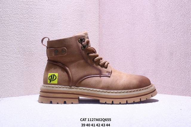 Cat纯原 广东大厂 新款 推土机 休闲时尚 男士休闲皮鞋 原单品质真标公司卡特男鞋广东纯原 历年经典热销款 新款头层牛皮耐磨防滑橡胶大底 固特异工艺 永不开胶
