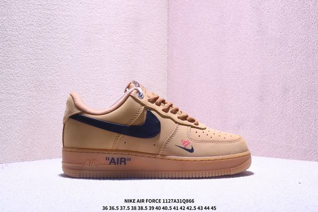 耐克Nike Air Force 1 Low 空军一号低帮百搭休闲运动板鞋。柔软、弹性十足的缓震性能和出色的中底设计，横跨复古与现代的外型结合，造就出风靡全球三