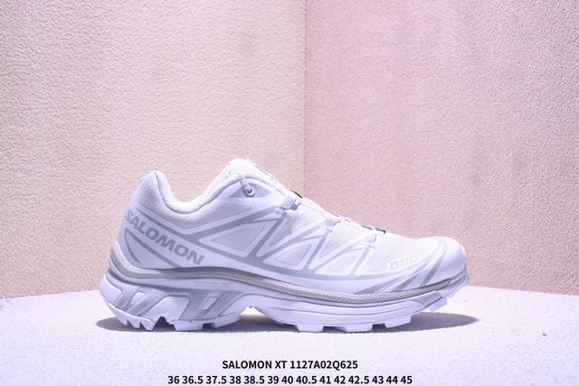 公司级Salomon萨洛蒙 Xt-Quest 探索者系列户外越野跑鞋 鞋面采用Sensifit贴合技术 全方位贴合包裹脚型 鞋跟部鞋底牵引设计 提供强大的抓地性