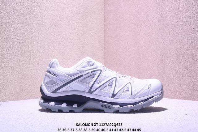 公司级Salomon萨洛蒙 Xt-Quest 探索者系列户外越野跑鞋 鞋面采用Sensifit贴合技术 全方位贴合包裹脚型 鞋跟部鞋底牵引设计 提供强大的抓地性