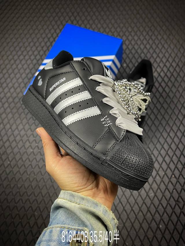 B 公司级Adidas Superstar 贝壳头系列 阿迪达斯 舒适百搭 防滑耐磨 低帮 板鞋 货号:Ji0079 尺码:35 36 36.5 37 38 3