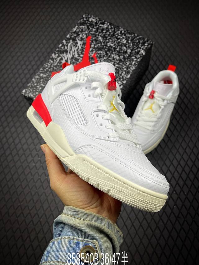 B 公司级Nike Air Jordan Spizike Low舒适百搭 防滑耐磨 低帮 复古篮球鞋 完美鞋型打造 内原厂气垫 全新设计立体压纹原盒包装 货号: